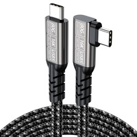 Cable de Datos USB5 de Alta Velocidad 80G 240W con Carga Rápida para Laptop y Teléfono, Tipo-C a C, Compatible con Adaptador de Proyección HD 16K