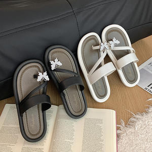 Wholesale custom winter warm slippers <b>indoor</b> plush <b>slide</b> soft house <b>slide</b> wool pure color plush slippers - Product Image 6