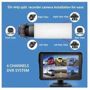 EMV dokunmatik 6 yönlü Video girişi park dijital sinyal 720P 10.1 inç kablosuz DVR CCTV kamyon otobüs kamera LCD monitör sistemi - Product Image 3