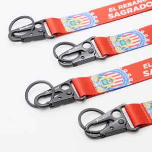 Lanyards Cortos Personalizados al por Mayor con Mosquetón del <span class=keywords><strong>Club</strong></span> de Fútbol Español Real <span class=keywords><strong>Betis</strong></span>, Lanyards Promocionales Cortos para Llaves - Product Image 3