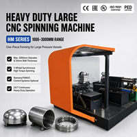 Machine de formage par rotation CNC pour aluminium de 18 mm et acier de 12 mm, avec contre-pointe 10T, équipement robuste pour la formage de têtes de réservoir