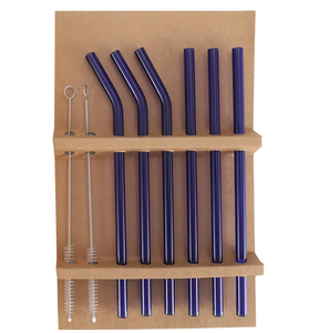 <span class=keywords><strong>Pipeta</strong></span> de vidrio duradera de 8mm resistente a altas temperaturas, 6 tubos, 2 cepillos, 3 curvas, 3 barras rectas, accesorios para Vasos - Product Image 6