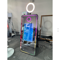 Photomaton numérique magique avec miroir de 70 pouces et écran tactile de 43 pouces compatible iPad, impression instantanée et Wi-Fi/Bluetooth pour événements