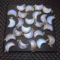 Pendentif en Pierre de Lune Naturelle en Argent Sterling 925 pour la Guérison des Chakras et la Relaxation de l'Esprit, Soulage la Tension