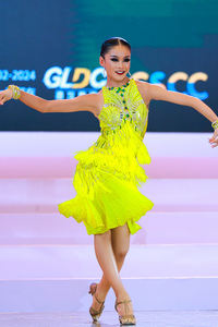 ヴェニースタイル ラテンダンスドレス スパンデックス/コットン製 テーラードラインストーンフリンジデザイン サルサパフォーマンスコスチューム 女性用 ステージ衣装 - Product Image 5