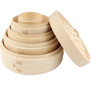 Mini cuiseur vapeur en bambou Momo pour aliments, panier vapeur en bambou de 7 à 10 pouces - Product Image 2