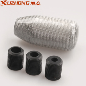 Xuzhong Carbon Fiber Gear <b>Shift</b> <b>Knob</b> 74mm x 36mm Lightweight For Car Modification - Product Image 2