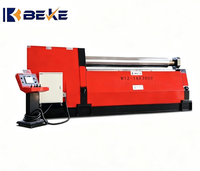 Machine à cintrer les tôles automatique à 4 rouleaux BEKE Precision Curved W12 16*3000 hydraulique avec moteur pour acier allié, acier au carbone, aluminium