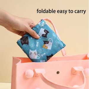 กระเป๋าโท้ทพับได้ น้ำหนักเบา ผลิตจากโพลีเอสเตอร์ ซักได้ เป็นมิตรกับสิ่งแวดล้อม ใช้ซ้ำได้ ขยายขนาดได้ สำหรับใส่ของช้อปปิ้ง พร้อมปรับแต่งได้ - Product Image 6