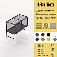Brio 2000*1000*2000 Armoire de rangement industrielle en métal massif pour outils et équipements de travail en usine, à poser sur le capot de voiture