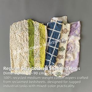 Trapos de Limpieza de Algodón 100% Grado A, Trapos de Limpieza de Colores Mezclados para Limpieza General y Marina - Product Image 2