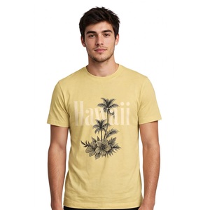 Printed 100% Cotton Comfortable Floral Print <b>Men's</b> Regular Fit O-Neck Short Sleeve Cotton T-<b>Shirt</b> Casual Style T <b>Shirts</b> For <b>Men</b> - Product Image 2