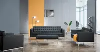 Wenchen Möbel hersteller Europäischer Standard Modernes Design Wohnzimmer möbel Büro Wartezimmer Sofa Leders ofa Set