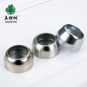 Wukeshu Ball Flange Seat 25mm Stainless Steel Wall Mount <b>Wardrobe</b> <b>Hardware</b> - Product Image 3