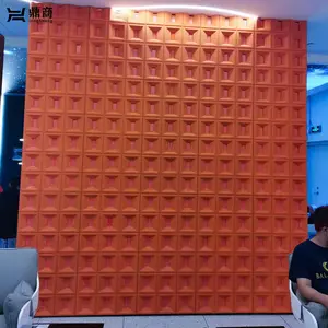 Panel de pared de piedra de cultura PU 3D de diseño moderno de lujo ligero partición de malla tridimensional 3D para decoración de interiores