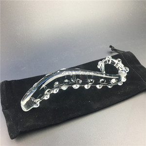 Komioh-consolador anal de 17cm para adultos, juguete sexual realista de cristal transparente, nuevo diseño - Product Image 5