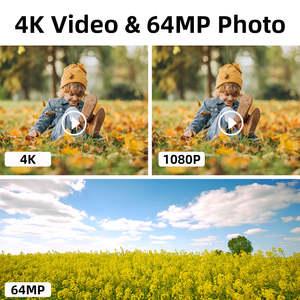 Caméra vidéo 4K en promotion, caméscope DV avec écran tactile 4,0'', zoom numérique 18X, prise en charge du Wi-Fi, caméra de vlogging pour YouTube - Product Image 3