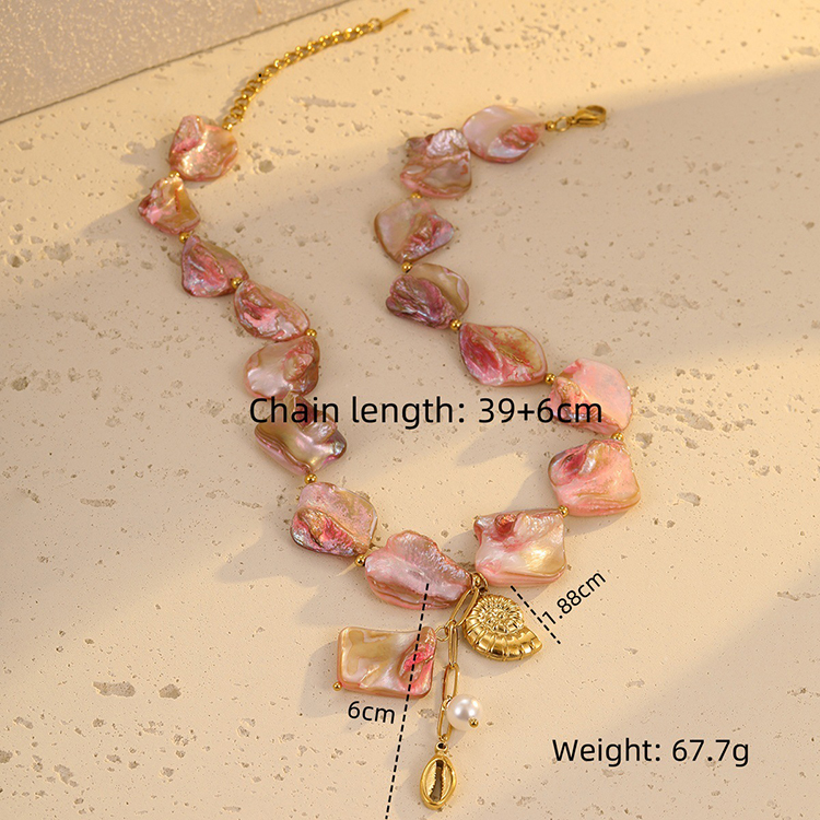 Pink Corch Necklace