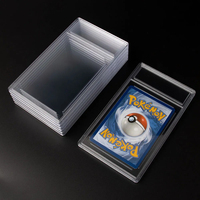 Boîtier de Dalle pour Cartes de Collection Transparent Anti-UV, Taille Pokémon, pour Classement Professionnel