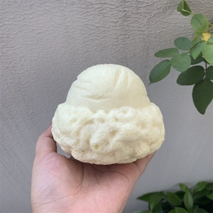 Modèle de boule de crème glacée italienne en gelée, souple et élastique, rose et coloré, de 4,3 pouces, pour décoration de tête de crème glacée, présentoir suspendu, accessoire cadeau, cuillère rouge - Product Image 2