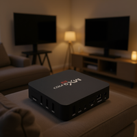 Mxq Pro Smart Tv Box 240Hz Wxga 1440x900 Antarmuka Hmdi Kabinet Hitam Untuk Penggunaan di Rumah