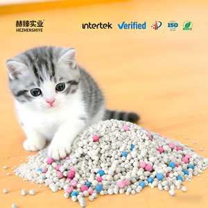 Lettiera per Gatti in <span class=keywords><strong>Bentonite</strong></span> Multicolore per Processo di Rimozione Rifiuti, Semplificazione delle Operazioni di Pulizia e Sanificazione Domestica - Product Image 1