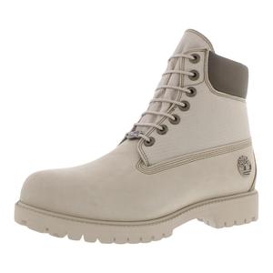 Botas Impermeables Timberland Premium de 6 Pulgadas con Cordones para Hombre, Color Beige Claro, Nubuck - Product Image 1