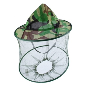 2 uds supervivencia al aire libre Anti Mosquito Bug Bee insecto malla sombrero cabeza cara proteger red cubierta viaje Camping Protector Camping sombrero - Product Image 2