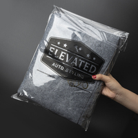 Emballage plastique biodégradables avec Logo personnalisé, 100 pièces, sacs cadeaux en Cellophane OPP transparent, pour emballage