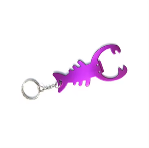 فتاحات زجاجات جراد البحر من الألومنيوم على شكل حيوانات مخصصة ، سلسلة مفاتيح ، طباعة بأنماط مختلفة مع وظيفة الفتاحات - Product Image 2