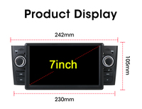 Lecteur multimédia vidéo Android 1din pour Fiat Grande Punto Linea 2007-2012 Navigation GPS Car-play Wifi
