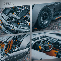 Nouveau produit JD019 – Modèle de voiture de sport à assembler pour adultes, MOC Modifié Bull Demon King, échelle 1:8, blocs de construction