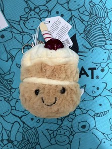 Llavero de peluche de Fergus, la rana triste Kawaii, estilo Jellycats, suave y relleno, colgante para bolso de Navidad, para regalo festivo, al por mayor - Product Image 5