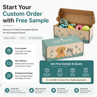 Individuell Bedruckte Umweltfreundliche Wellpappe Haustierzubehör Verpackungsbox Recycelbare Faltbare Versandbox für Haustierspielzeug