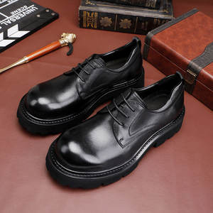 Chaussures Oxford pour hommes personnalisées de haute qualité en cuir véritable élégant respirant adapté aux fêtes de mariage Occasions décontractées - Product Image 1