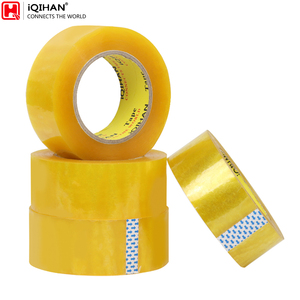 Tùy chỉnh rõ ràng nâu vàng <span class=keywords><strong>Bopp</strong></span> bao bì băng trong suốt OPP đóng gói Băng logo cho carton niêm phong hotmelt dính đóng gói Băng - Product Image 4