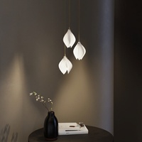 Éclairage d'intérieur très demandé : Lampe LED moderne personnalisée en forme d'orchidée, blanc chaud, pour villa, mariage, escalier, salle à manger, table