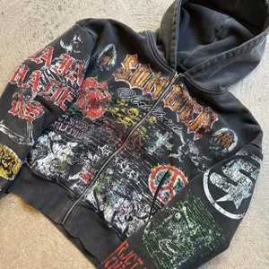 Heavyweight Streetwear Custom Dtg <b>Zipper</b> <b>Men</b> Streetwear Heavyweight 100% Cotton Graphic <b>Hoodie</b> - Product Image 3