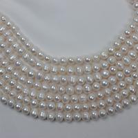 Perles d'eau douce en gros, 9-10 mm, perles naturelles ovales en forme de pomme de terre pour la fabrication de bijoux, fournitures pour fermes de perles