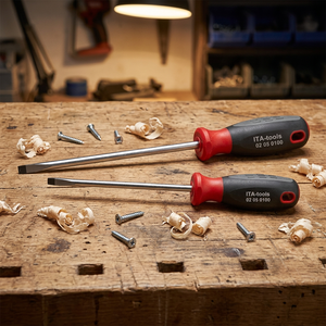 DIA 4mm S2 Slotted <b>Screwdriver</b> with 2K grip - Product Image 1
