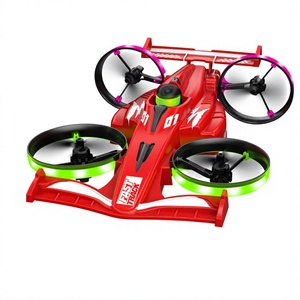 Nouvelle voiture de course tout-terrain 2.4G RC, jouet 2-en-1, design 360° °   Drone Quadricoptère RC avec Lumières LED et Fonction de Vol en Arrière FX11 - Product Image 1
