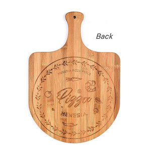 Tabla para hornear pizza de bambú de 12 pulgadas con asa para uso en horno - Product Image 2