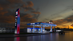 Abri de protection en acier à faible coût, design moderne, logo personnalisé Censtar, pour <span class=keywords><strong>distributeur</strong></span> de carburant à une station-service - Product Image 6
