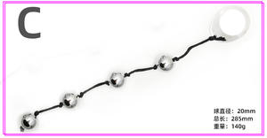 Großhandel Edelstahl Prostata <span class=keywords><strong>Massage</strong></span> Pull Beads Schwere 4 Kugelschreiber Stimulieren Metall Anal Plug - Product Image 5