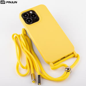 Lanière pour <span class=keywords><strong>iPhone</strong></span> 16 Pro Max, <span class=keywords><strong>cordon</strong></span> de fixation, étui de téléphone <span class=keywords><strong>avec</strong></span> crochet, TPU souple en silicone pour <span class=keywords><strong>iPhone</strong></span> 12 13 14 15 Max, étui bandoulière - Product Image 5