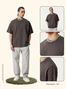 Camiseta Unisex Extra Grande de Corte Holgado, 100% Algodón Tejido de 190 Gramos, con Logotipo Personalizado de Alta Calidad e Impresión Digital - Product Image 4