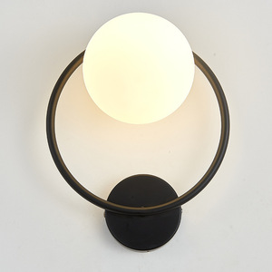 Practical Fashionable <b>Black</b> Iron E27 Wall <b>Lamp</b> for Living Room Bedroom <b>Gold</b> LED Light with Recessed Installation E26 Bulb Base - Product Image 6