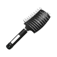 Logo personnalisé professionnel le meilleur super plastique portable massage bouclés humide démêlant brosse à cheveux de douche pour les femmes