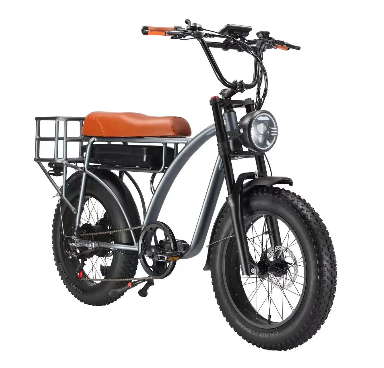 SMLRO-Bicicleta Eléctrica E5 con Motor de 48V y 1000W, bici Retro de montaña, nieve y playa