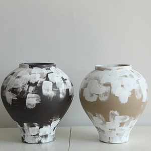 Nordic Retro Design Luxury Ceramic Porcelain Flower <b>Vases</b> Home Decor Set of 2 for Wedding - Product Image 1